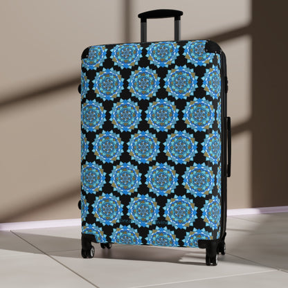 Voice by breathemovedivine Colorful Mandala Pattern Suitcase - Travel with Inspiration - breathemovedivine