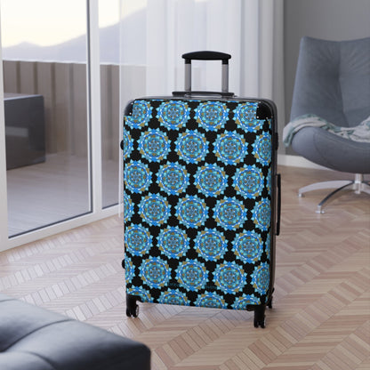 Voice by breathemovedivine Colorful Mandala Pattern Suitcase - Travel with Inspiration - breathemovedivine