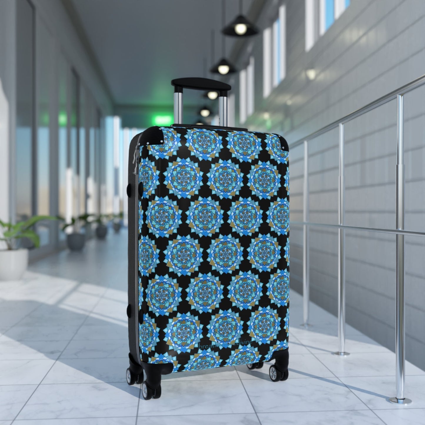 Voice by breathemovedivine Colorful Mandala Pattern Suitcase - Travel with Inspiration - breathemovedivine