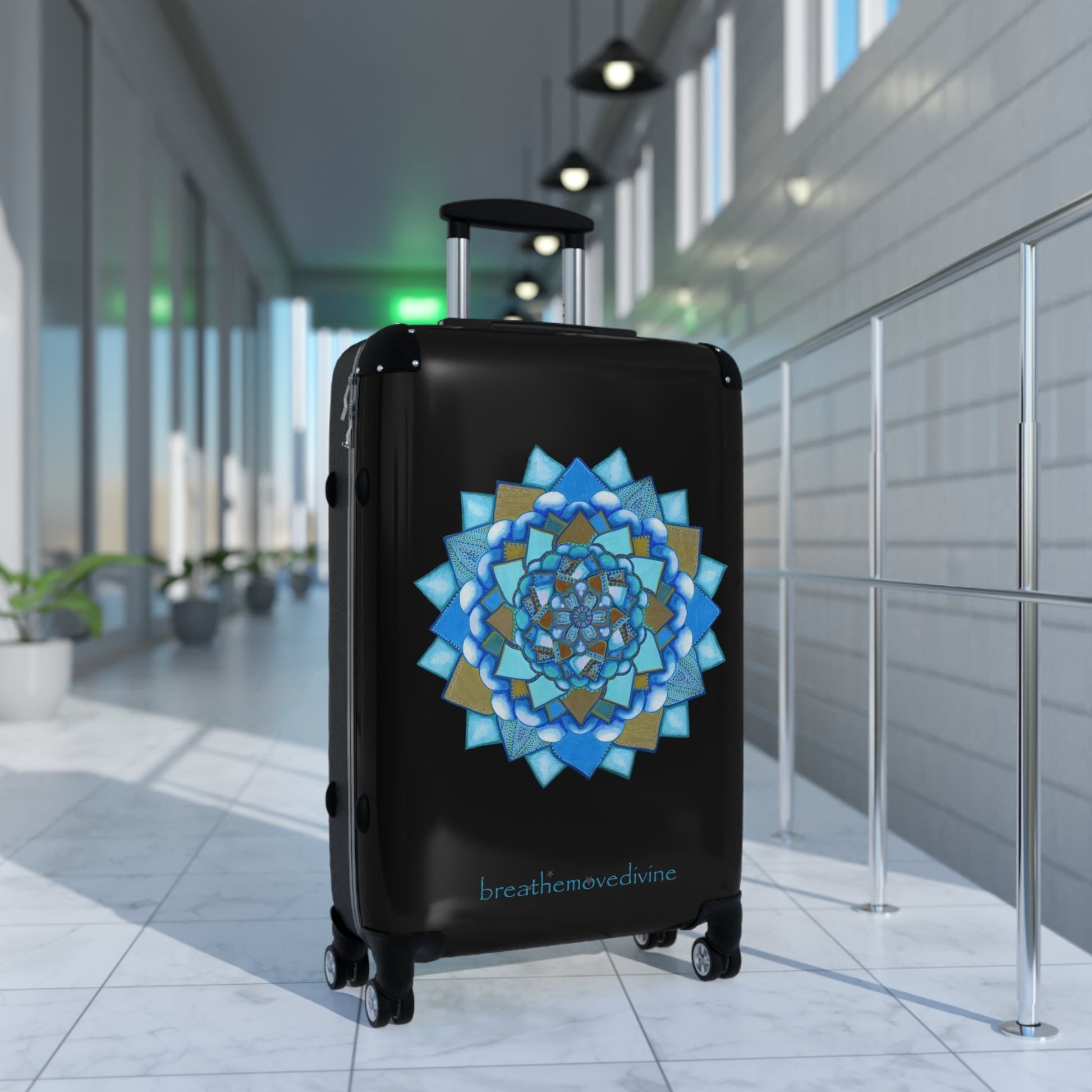 Voice by breathemovedivine Colorful Mandala Suitcase - Travel with Style and Inspiration - breathemovedivine