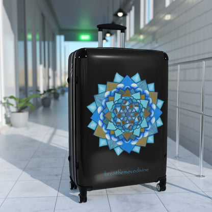Voice by breathemovedivine Colorful Mandala Suitcase - Travel with Style and Inspiration - breathemovedivine