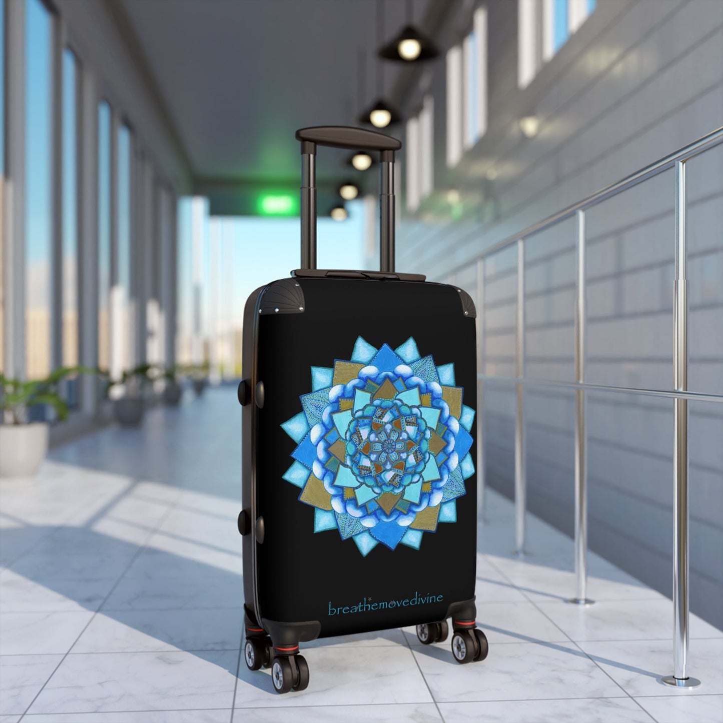 Voice by breathemovedivine Colorful Mandala Suitcase - Travel with Style and Inspiration - breathemovedivine